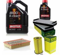 MANN-FILTER Controllo Set Motul 6L 5W-30 Per Mercedes-Benz E-Klasse