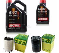 Mann-Filter Controllo Set Motul 6L 5W-30 per VW Golf V 1.6 Audi