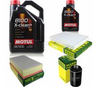 MANN-FILTER Controllo Set Motul 6L 5W-30 Per VW Transporter V Furgone 2.0 TSI