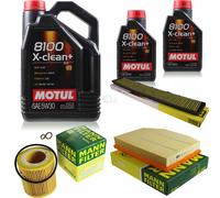 MANN-FILTER Controllo Set Motul 7L 5W-30 Per BMW X3 2.5 Si xDrive25i 3.0