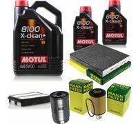 MANN-FILTER Controllo Set Motul 7L 5W-30 Per Hyundai Sonata V 2.0 CRDi