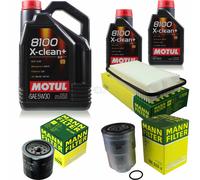MANN-FILTER Controllo Set Motul 7L Per Toyota Corolla 2.0 D-4D