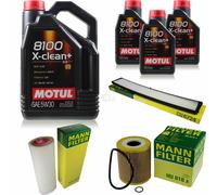MANN-FILTER Controllo Set Motul 8L 5W-30 Per BMW 3er Touring 330D 330XD