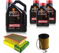 Mann-Filter Controllo Set Motul 8L 5W-30 per BMW 7er 750i Sx. 740i 760i