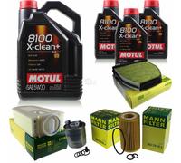 Mann-Filter Controllo Set Motul 8L 5W-30 per Mercedes-Benz C - Classe T - Model