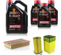 MANN-FILTER Controllo Set Motul 8L 5W-30 Per Mercedes-Benz E-Klasse G-Klasse