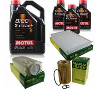MANN-FILTER Controllo Set Motul 8L 5W-30 Per Mercedes-Benz M-Klasse ML 250