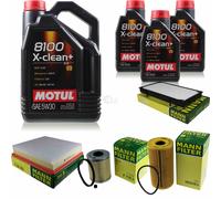 Mann-Filter Controllo Set Motul 8L 5W-30 per Opel Vivaro Scatola 2.5 CDTI