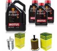 MANN-FILTER Controllo Set Motul 8L 5W-30 Per VW Golf IV 2.3 V5 2.8 V6