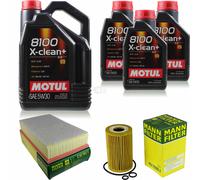 Mann-Filter Controllo Set Motul 8L 5W-30 per VW Transporter VI Scatola 2.0