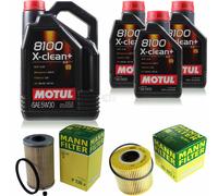 MANN-FILTER Controllo Set Motul 8L Per Nissan Interstar Bus dCi 90
