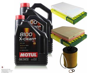 MANN-FILTER Controllo Set Motul 9L 5W-30 Per BMW 6er Cabriolet 650i 550i