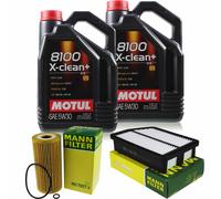 MANN-FILTER Controllo Set Motul 9L 5W-30 Per Hyundai IX35 2.0 CRDi 4WD