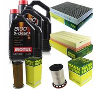 MANN-FILTER Controllo Set Motul 9L 5W-30 Per VW Touareg 3.0 V6 TDI 4.2 V8