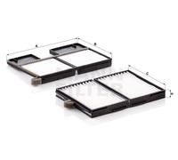 Filtro abitacolo Vano interno veicolo lato autista Filtro particellare