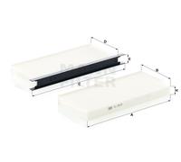 Filtro cabina MANN-FILTER CU 2418-2
