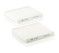 MANN-FILTER CU 2533-2 Filtro aria cabina (set da 2) - per Autovetture + veicoli commeriali