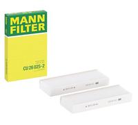 MANN-FILTER CU 26 025-2 Filtro aria cabina (set da 2) - per Autovetture + veicoli commeriali