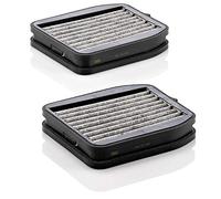 MANN-FILTER CUK 18 000-2 Filtro aria cabina - Filtro Antipolline con Carbonio attivato - (set da 2) per Autovetture + veicoli commeriali