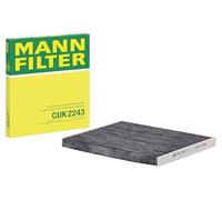 MANN-FILTER CUK 2243 Filtro aria cabina - Filtro Antipolline con Carbonio attivato - per Autovetture + veicoli commeriali