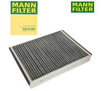 MANN-FILTER CUK 25 007 Filtro aria cabina - Filtro Antipolline con Carbonio attivato - per Autovetture + veicoli commeriali