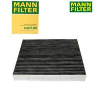 MANN-FILTER CUK 28 001 Filtro aria cabina - Filtro Antipolline con Carbonio attivato - per Autovetture + veicoli commeriali