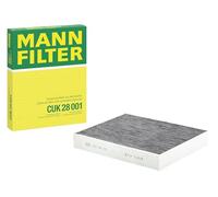 MANN-FILTER CUK 28 001 Filtro aria cabina - Filtro Antipolline con Carbonio attivato - per Autovetture + veicoli commeriali