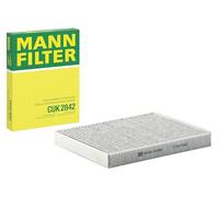 MANN-FILTER CUK 2842 Filtro aria cabina - Filtro Antipolline con Carbonio attivato - per Autovetture + veicoli commeriali