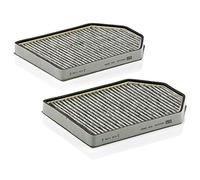 MANN-FILTER CUK 2949-2 Filtro aria cabina - Filtro Antipolline con Carbonio attivato - (set da 2) per Autovetture + veicoli commeriali