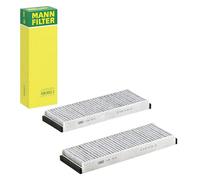 MANN-FILTER Filtro abitacolo CUK 3023-2 - Filtro al carbone attivo per VW (set da 2)