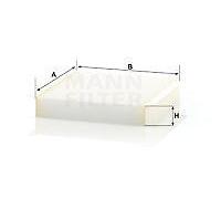 Filtro cabina MANN-FILTER CU 2040