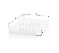 Filtro cabina MANN-FILTER CU 2940