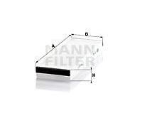 Filtro cabina MANN-FILTER CU 3023-2