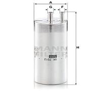 MANN-FILTER Filtro Carburante Adatto Per Porsche Panamera Audi A8