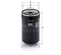 MANN-FILTER, W 1160/6 Sistema idraulico