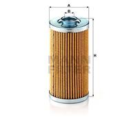 MANN-FILTER H 824/2 x Filtro, Sistema idraulico di lavoro