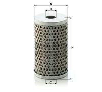 MANN-FILTER Filtro idraulico, Sterzo diametro 60 mm altezza 101 mm H601/4