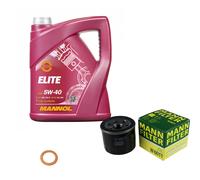 MANN-FILTER Filtro Olio 5 L MANNOL 5W-40 Elite Per Smart Fortwo Cabrio 1.0