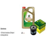 MANN-FILTER Filtro Olio 5L CASTROL EDGE 5W-30 Per Smart Forfour 1.5 CDI