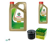 MANN-FILTER Filtro Olio 6L CASTROL EDGE 5W-30 Per Daihatsu Cuore VII 1.0 1.5
