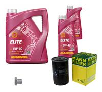 MANN-FILTER Filtro Olio 7 L MANNOL 5W-40 Elite Per Opel Monza A 3.0 GSE 2.5 E