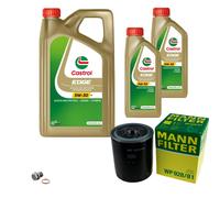 MANN-FILTER Filtro Olio 7L CASTROL EDGE 5W-30 Per Mitsubishi L 200 2.5 TD 4WD