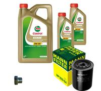MANN-FILTER Filtro Olio 7L CASTROL EDGE 5W-30 Per Nissan Terrano II 2.7 TD