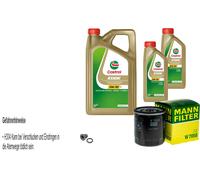 MANN-FILTER Filtro Olio 7L CASTROL EDGE 5W-30 Per Suzuki Samurai 1.9 D AWD
