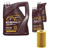 MANN-FILTER Filtro Olio 7L MANNOL 5W-30 Energy Combi LL Per Audi A5 Cabriolet S5