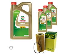 MANN-FILTER Filtro Olio 8 L Castrol EDGE Titanium FST 5W-30 Per KIA Sorento II