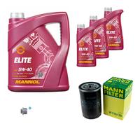 MANN-FILTER Filtro Olio 8 L MANNOL 5W-40 Elite Adatto Per Audi 100 4A C4 A6 4A2