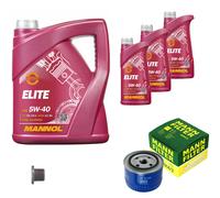 MANN-FILTER Filtro Olio 8 L MANNOL 5W-40 Elite Per Renault Trafic Kasten 1.4 1.6