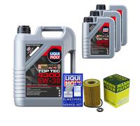 MANN-FILTER Filtro Olio 8L Liqui Moly Top Tec 4300 5W-30 Per Honda RE 2.2i-DTEC