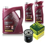 MANN-FILTER Filtro Olio 8L MANNOL 5W-30 Energy Per Renault 19 II 1.7 Alpine V6